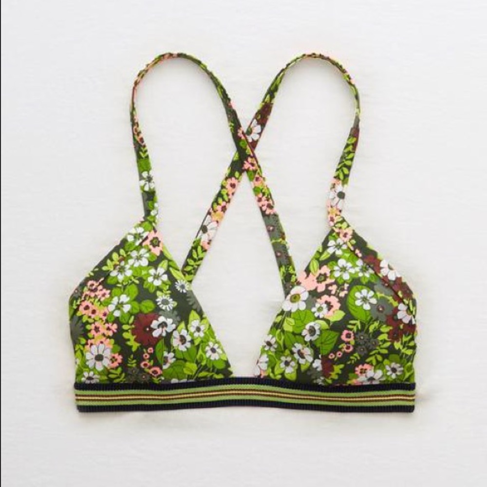 AERIE CROSSBACK TRIANGLE BIKINI TOP